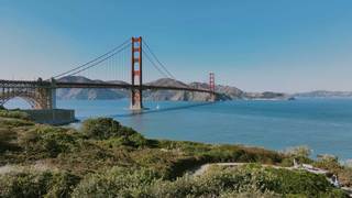 An image of the San Francisco Golden Gate bridge